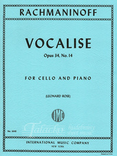 Vocalise op. 34, no. 14 (Cello)